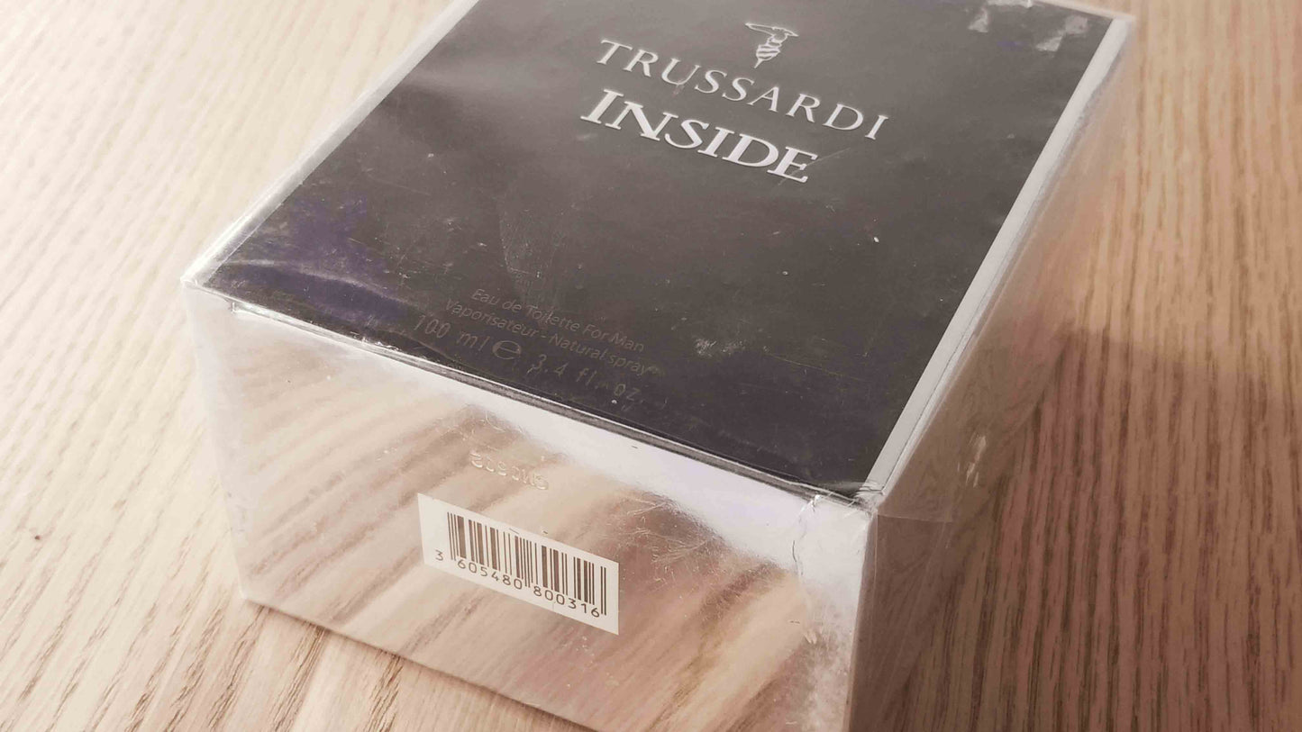 Inside for Men by Trussardi EDT Spray 100 ml 3.4 oz OR 50 ml 1.7 oz, Rare, Vintage, Sealed