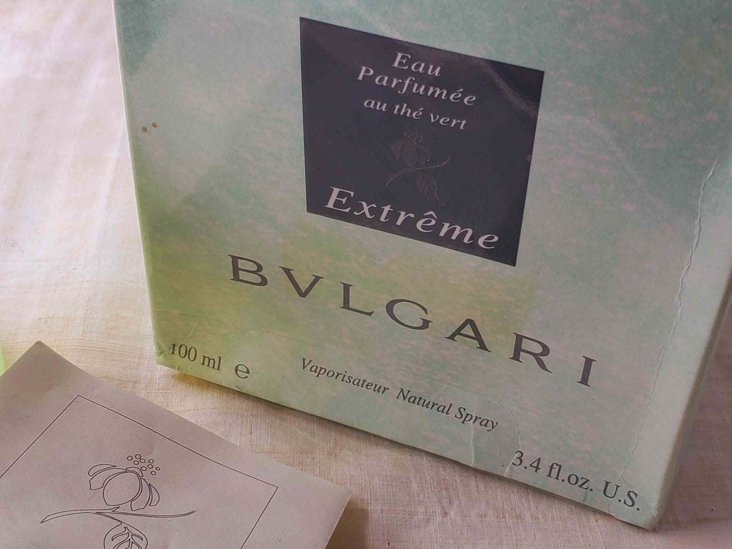 Bvlgari Eau Parfumee au The Vert Extreme Bvlgari for Unisex EDP Spray 100 ml 3.4 oz Or 50 ml 1.7 oz, Vintage, Rare