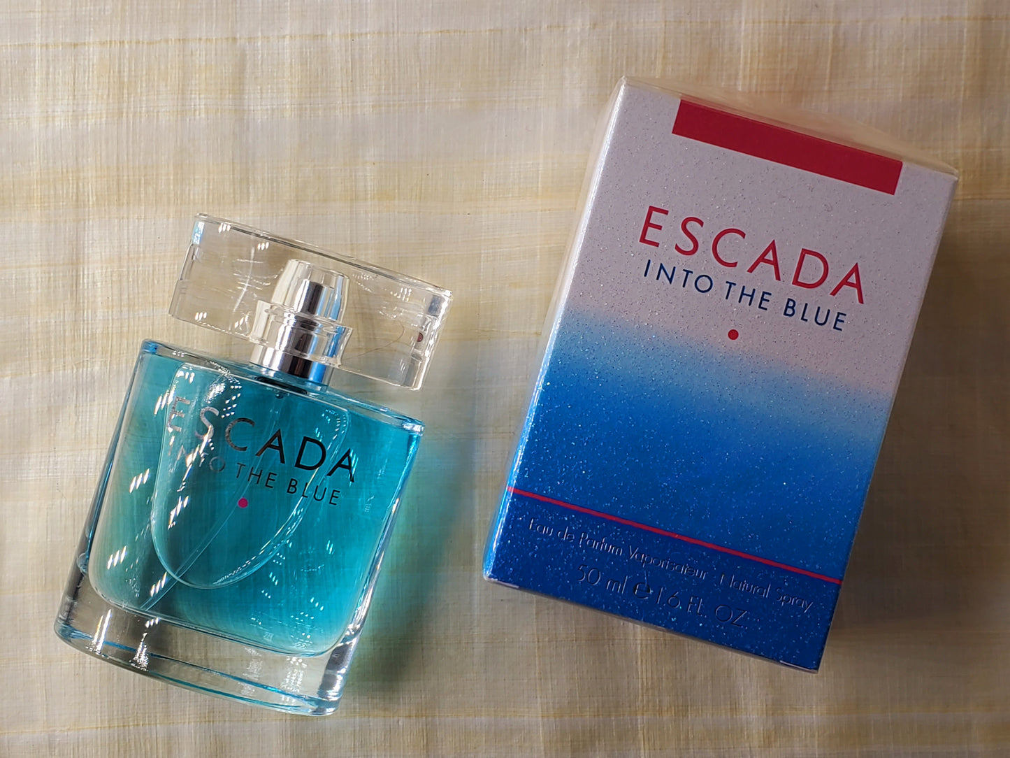 Escada Into the Blue for women EDP Spray 75 ml 2.5 oz OR 50 ml 1.7 oz, Vintage, Rare, Sealed