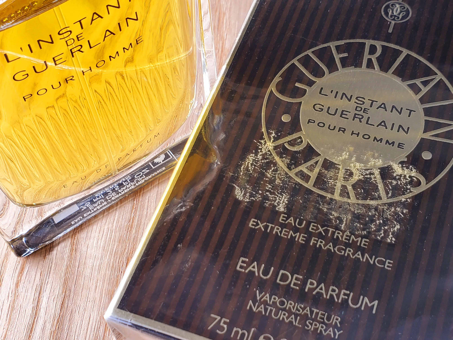 L'Instant de Guerlain Pour Homme Eau Extreme EDP Spray 75 ml 2.5 oz, Vintage, Rare, Sealed