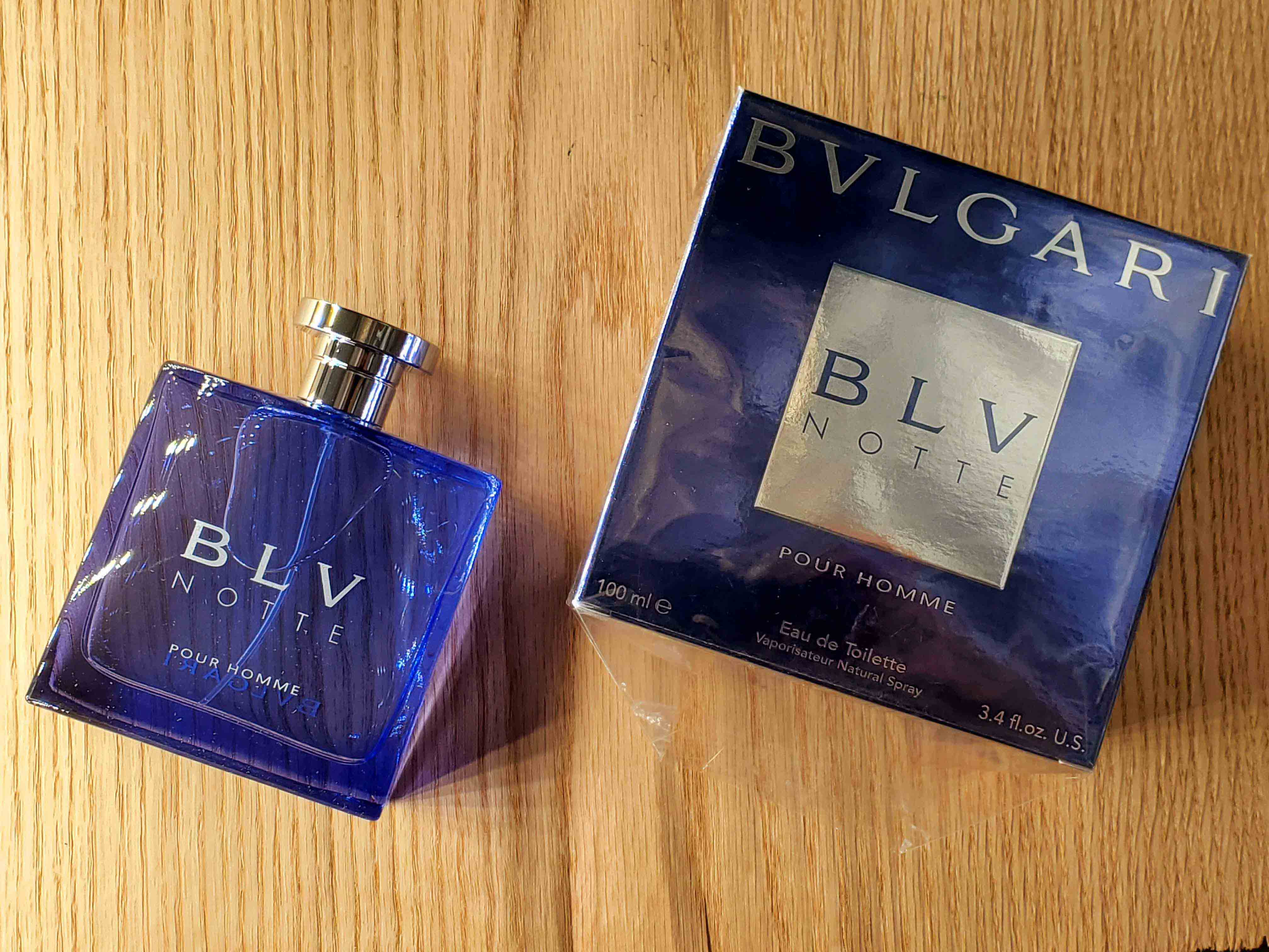 BLV Notte Pour Homme by Bvlgari for Men EDT Spray 3.4 Oz