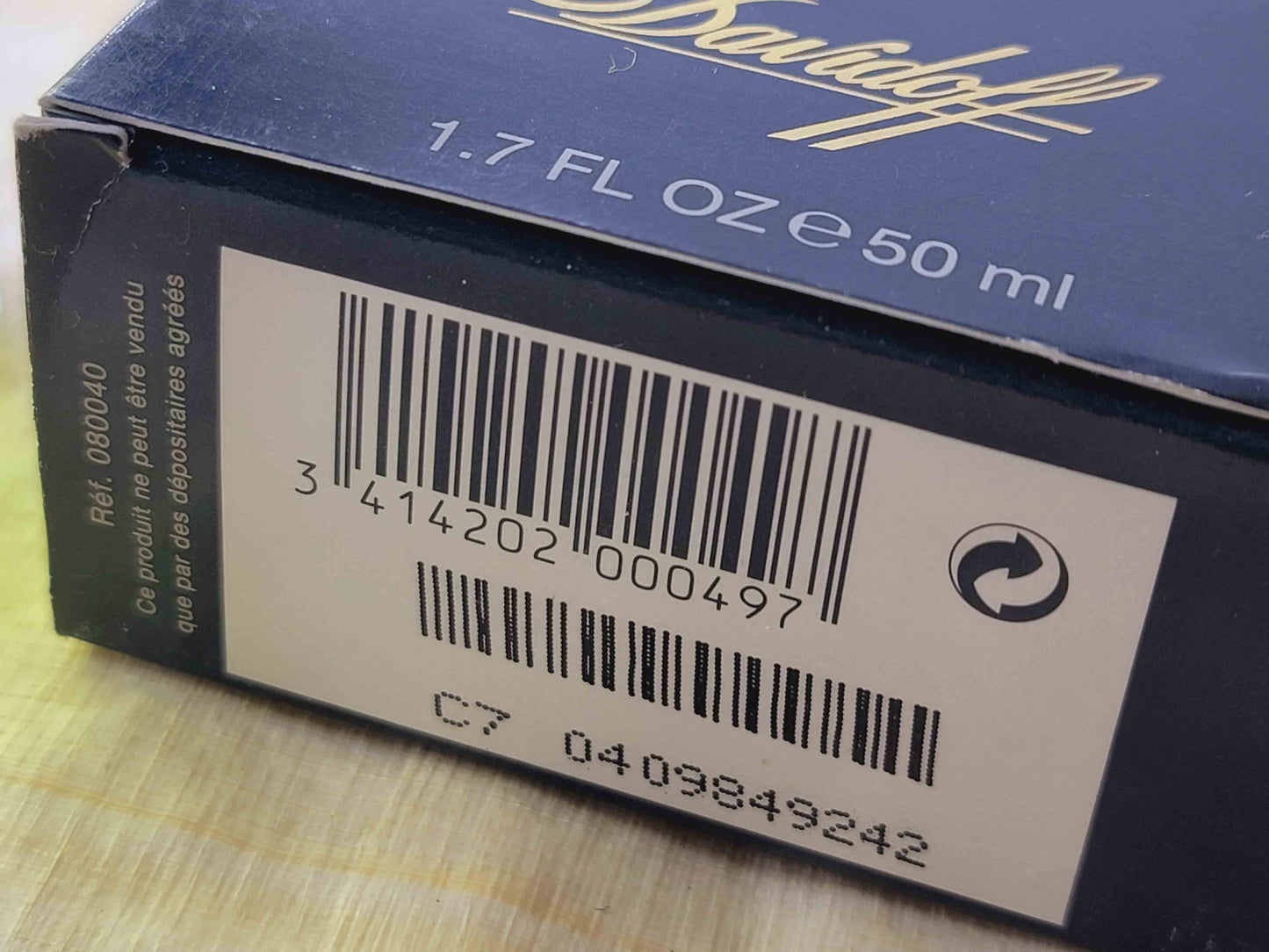 Davidoff for men (Lancaster) EDT Spray 50 ml 1.7 oz, Rare, Vintage