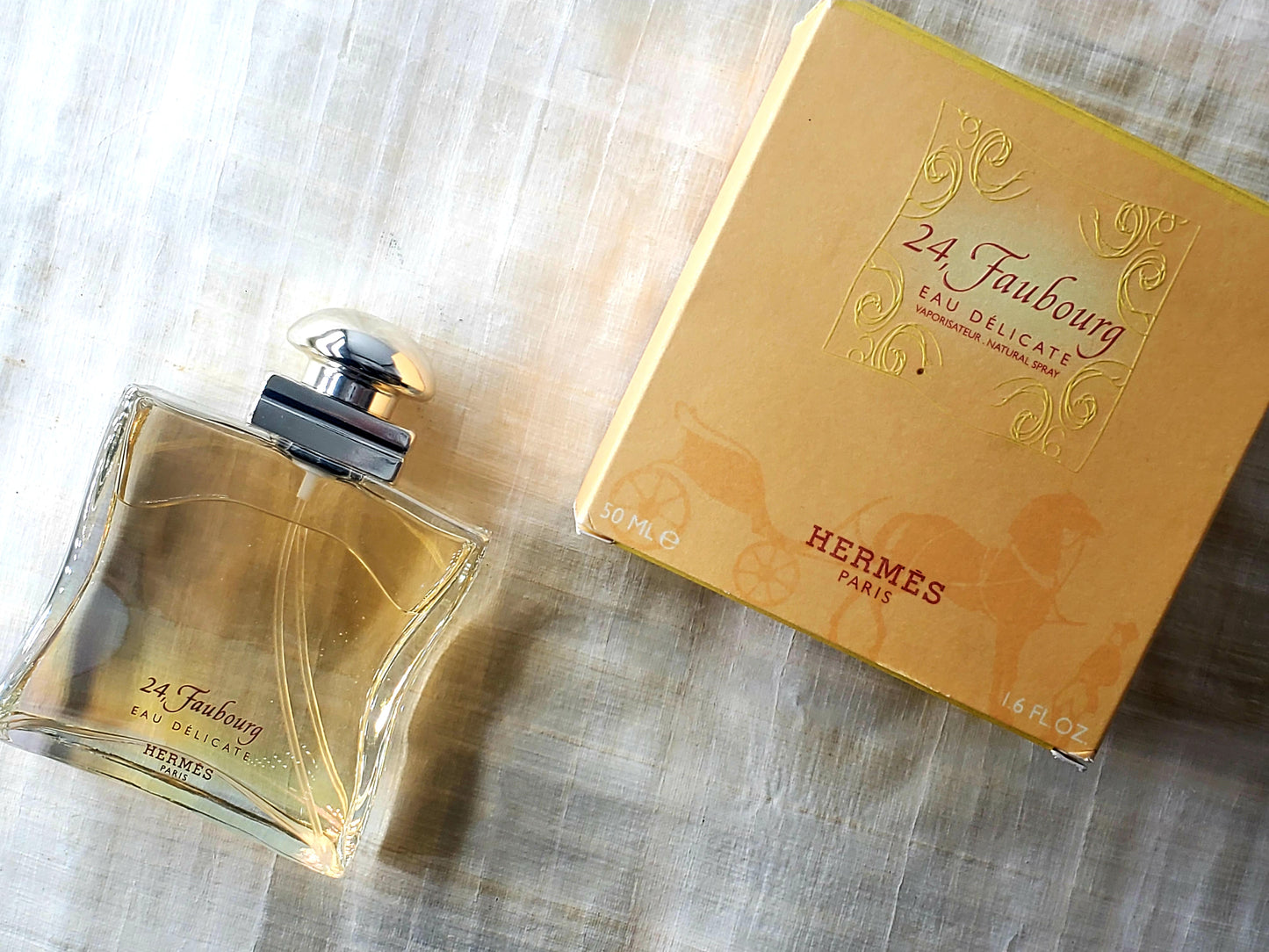 24 Faubourg Eau Delicate Hermes for women EDT Spray 100 ml 3.4 oz Or 50 ml 1.7 oz, Vintage, Rare, Sealed
