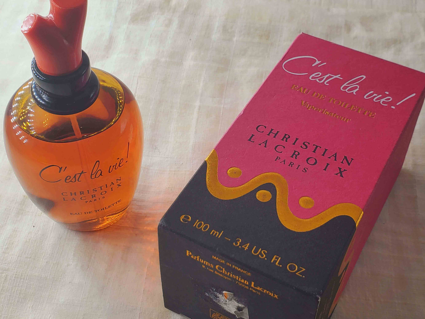 C'est La Vie Christian Lacroix for women EDT Spray 200 ml 6.8 oz Tester OR 100 ml 3.4 oz, Vintage, Rare, Sealed
