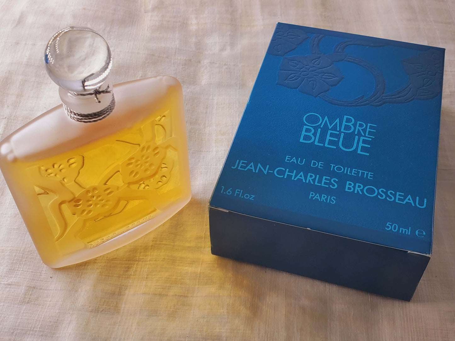 Ombre Bleue Jean Charles EDT Splash 100 ml 3.4 oz OR 50 ml 1.7 oz, Vintage, Rare