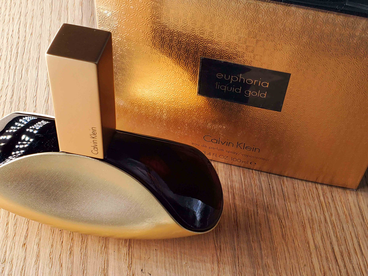 Liquid Gold Euphoria Calvin Klein for women EDP Spray 100 ml 3.4 oz, Vintage, Rare, Sealed