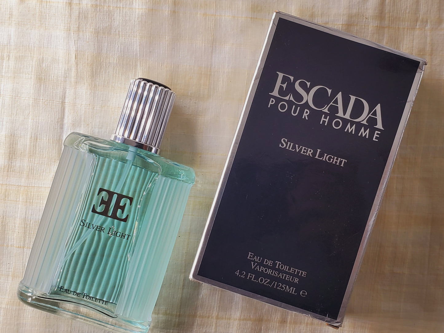 Escada pour Homme Light Silver Edition for men EDT Spray 125 ml 4.2 oz OR 40 ml 1.3 oz, Vintage, Rare