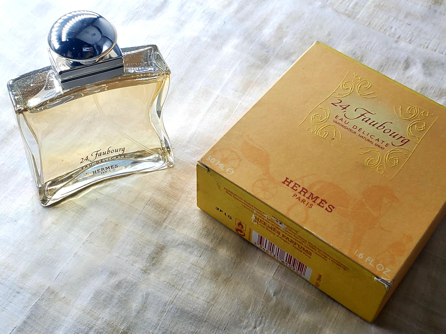 24 Faubourg Eau Delicate Hermes for women EDT Spray 100 ml 3.4 oz Or 50 ml 1.7 oz, Vintage, Rare, Sealed