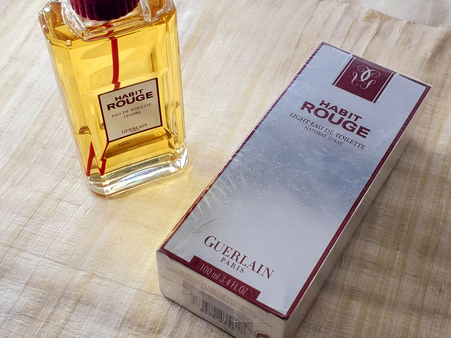 Habit Rouge Légère Guerlain for men EDT Spray 100 ml 3.4 oz, Rare, Vintage, Sealed
