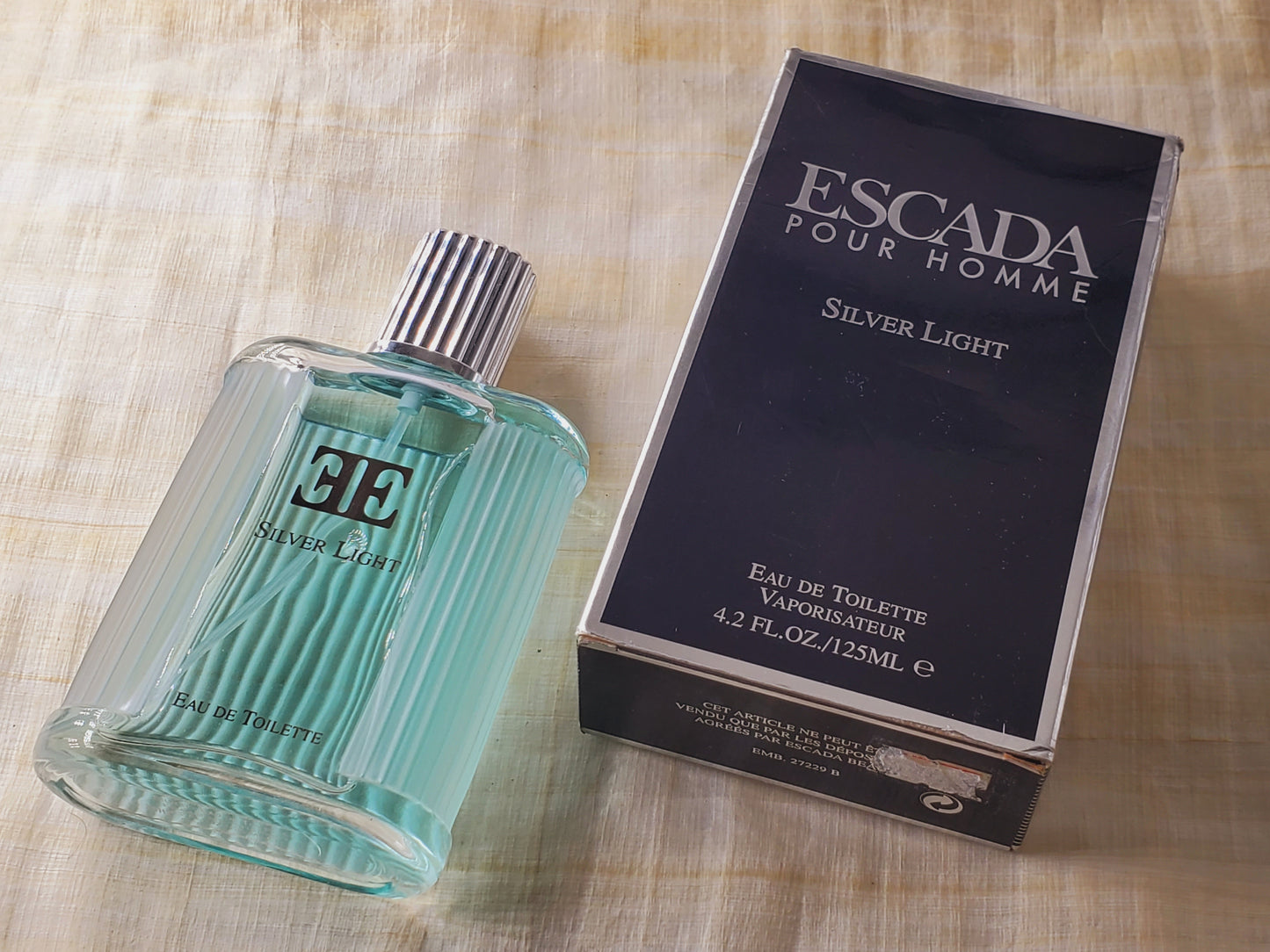 Escada pour Homme Light Silver Edition for men EDT Spray 125 ml 4.2 oz OR 40 ml 1.3 oz, Vintage, Rare