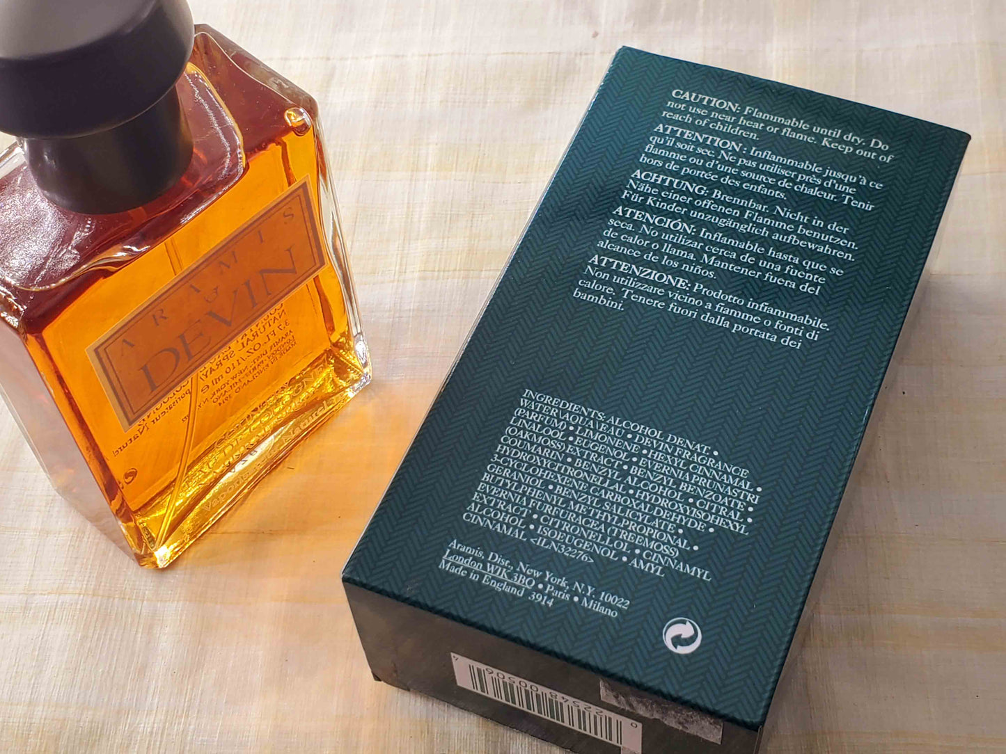 Aramis Devin Men's Cologne by Aramis Country Eau De Cologne Spray 110 ml 3.7 oz, Rare, Vintage