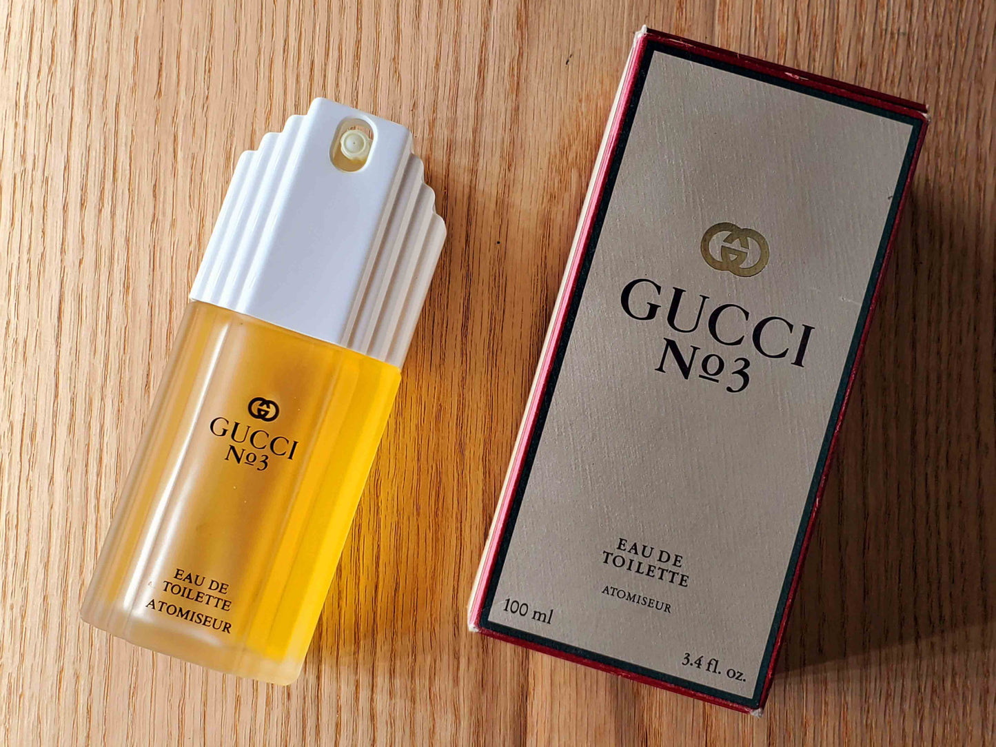 Gucci N.3 Gucci EDT Spray 120 ml 4 oz OR 100 ml 3.4 oz OR 60 ml 2 oz, Vintage, rare