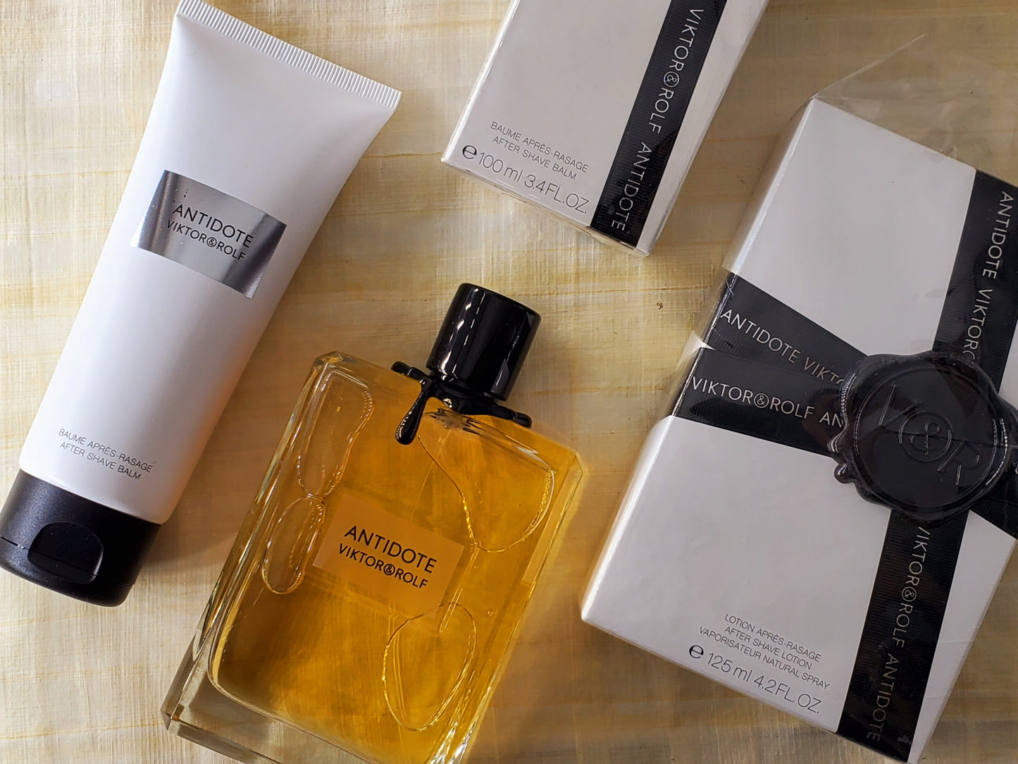 Antidote Viktor&Rolf for men EDT + After Shave Spray 125 ml 4.2 oz + After Shave Balm Tube, Vintage, Rare