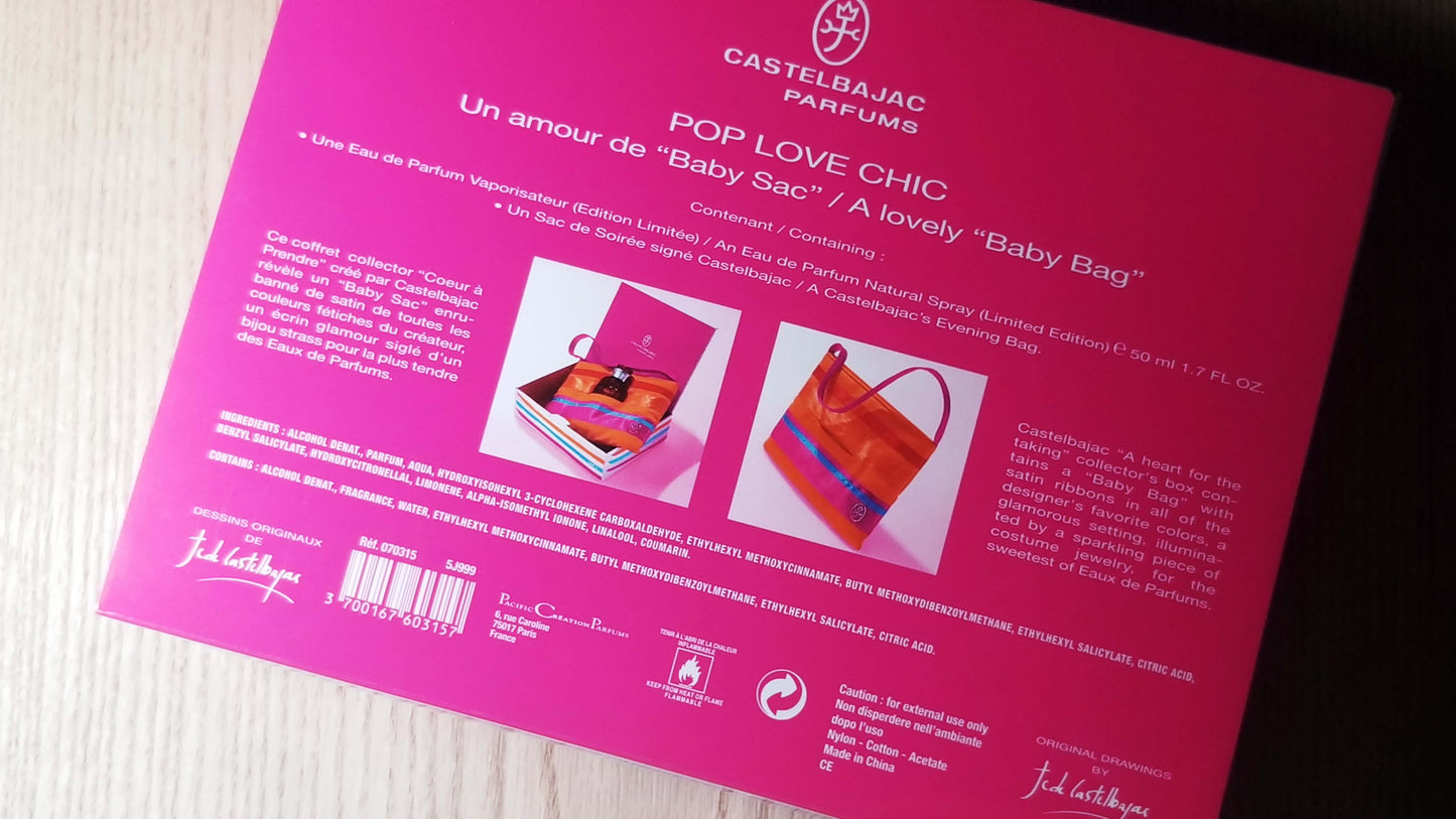Jean Charles A Castelbajac's Evening Bag box + EDP Spray 50 ml 1.7 oz, Vintage
