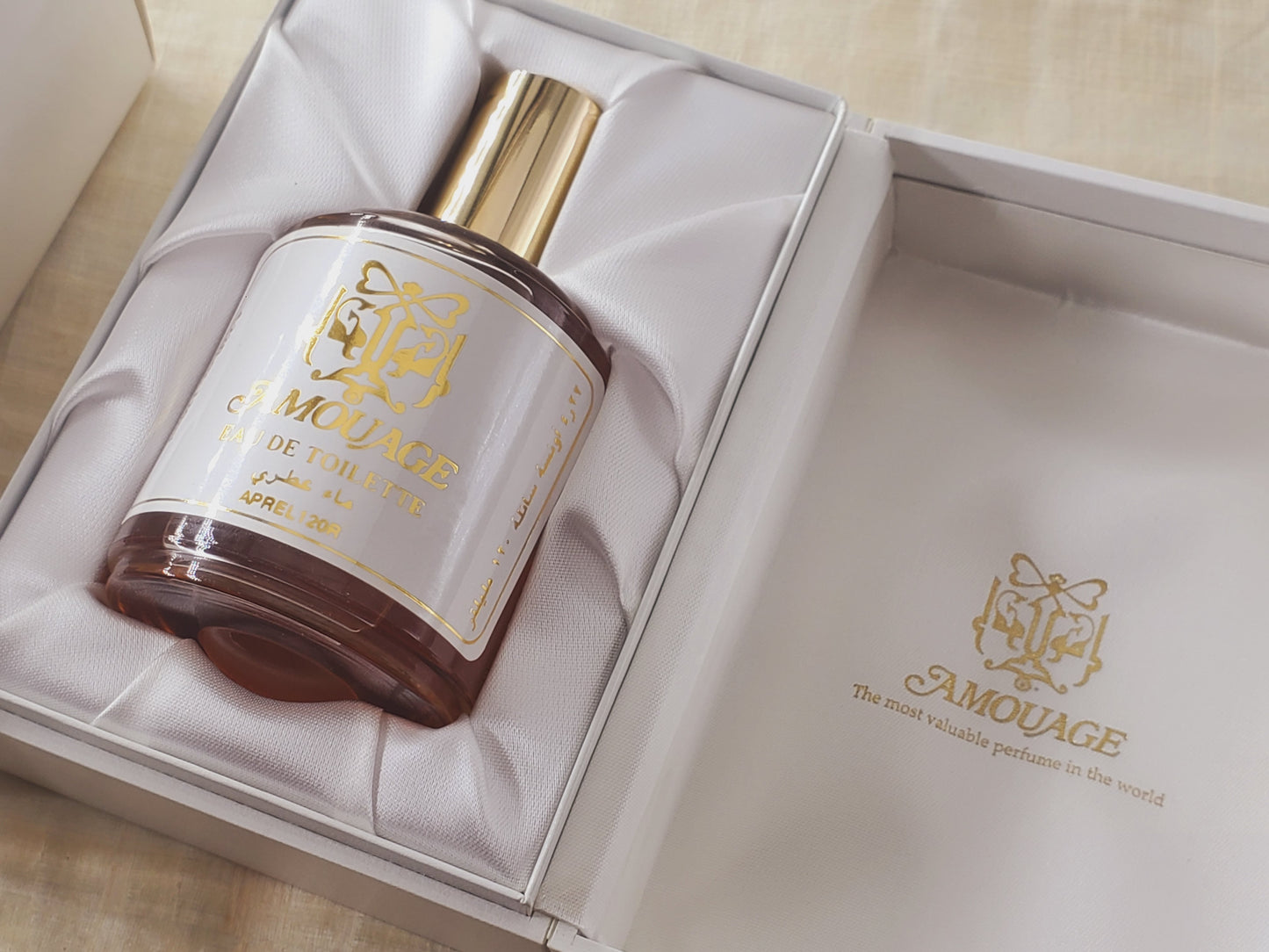 Amouage Silver Gilded Flask Refill Ladies EDT Spray 120 ml 4 oz OR 50 ml 1.7 oz, Vintage, Rare