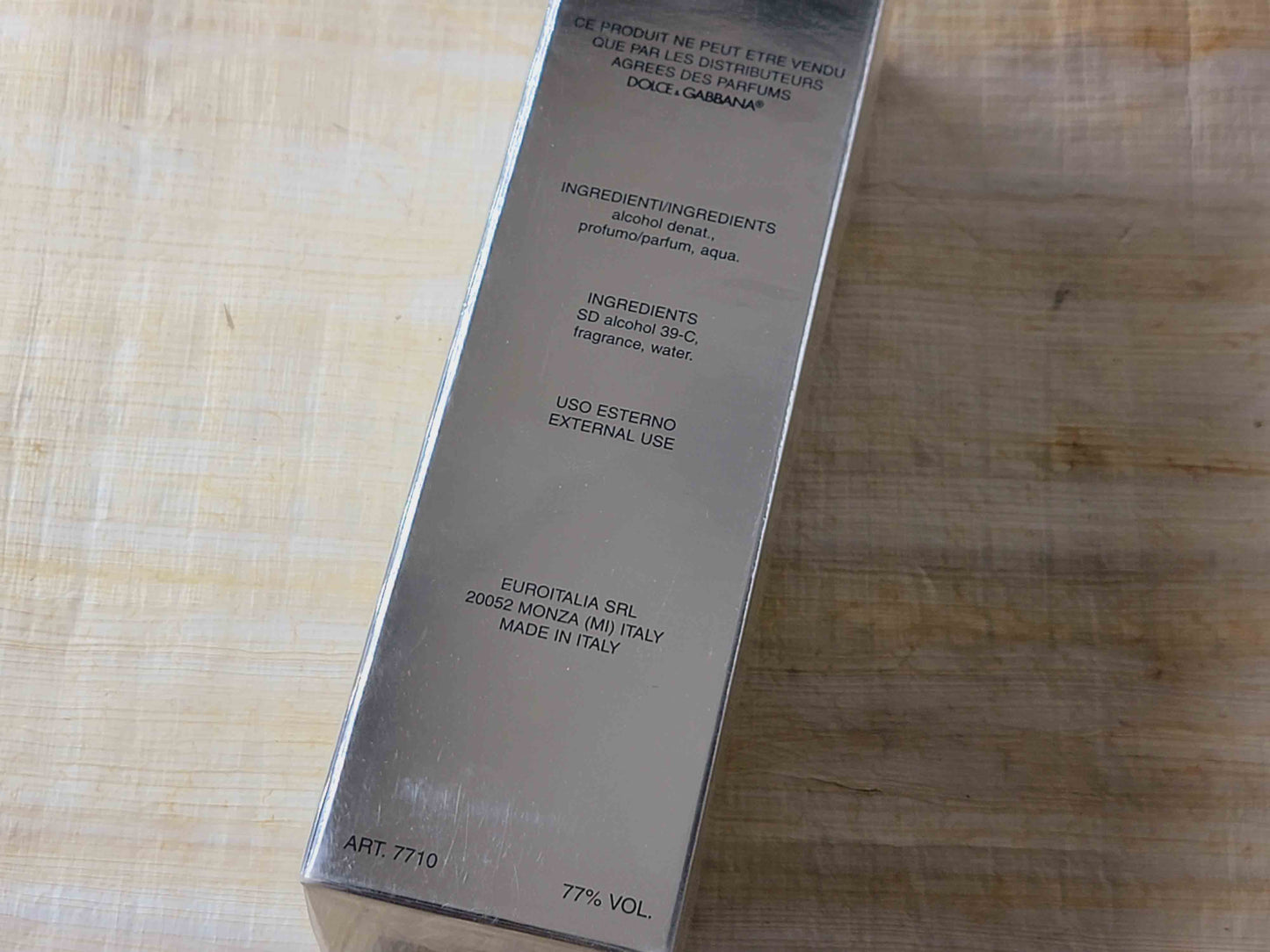 Dolce & Gabbana Masculine EDT Spray 100 ml 3.4 oz Or 50 ml 1.7 oz, Vintage, Rare, Sealed