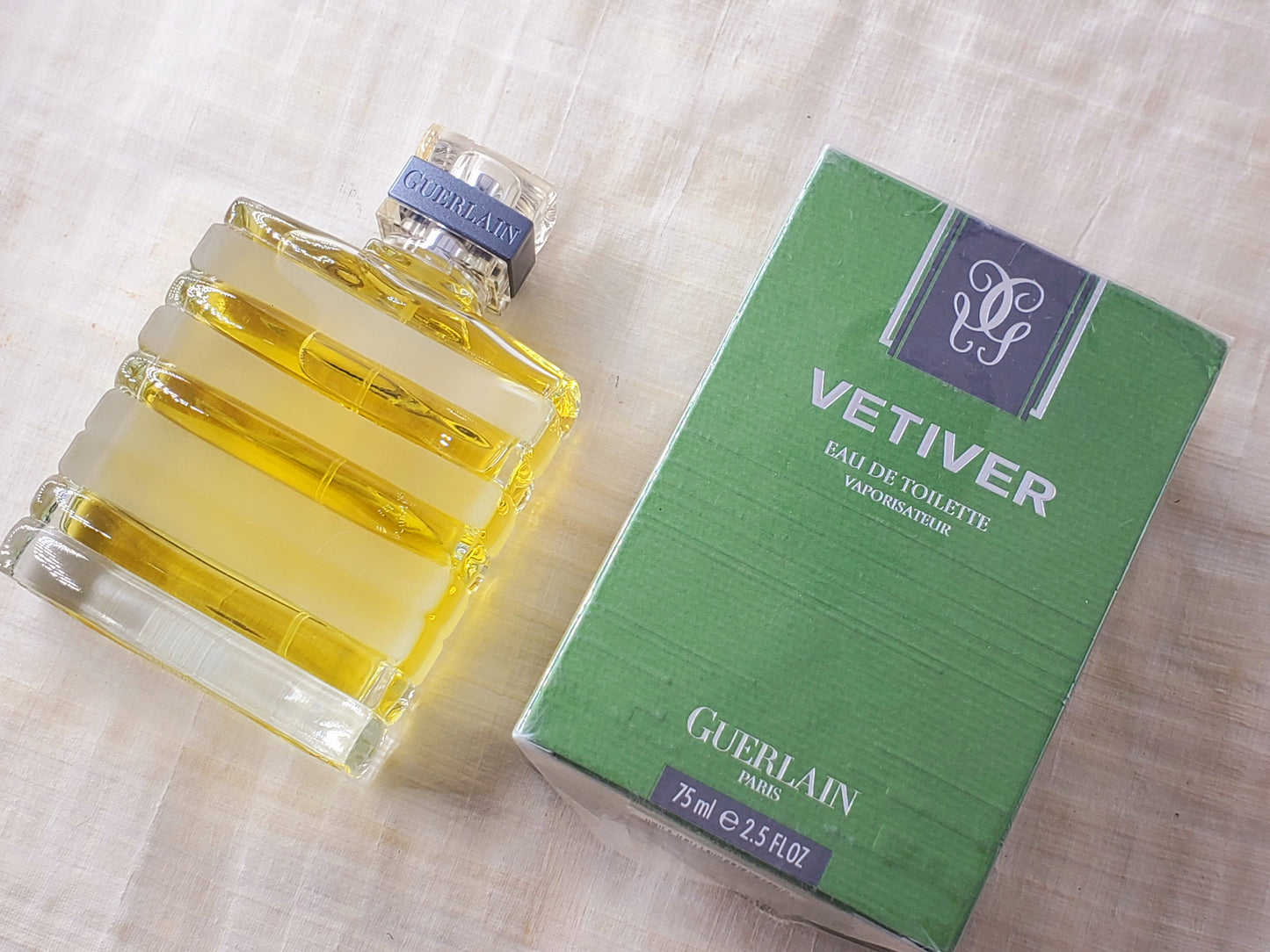 Guerlain Vetiver for men EDT Spray 75 ml 2.5 oz, Vintage 2000's Version, Sealed