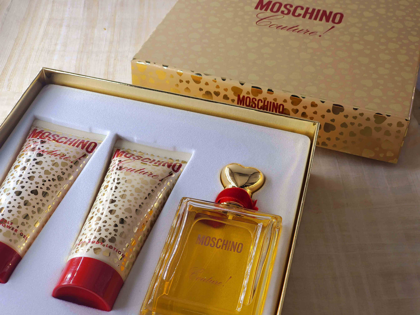 Couture! Moschino for women EDP Spray 100 ml 3.4 oz OR 50 ml 1.7 oz, Rare, Vintage, SET