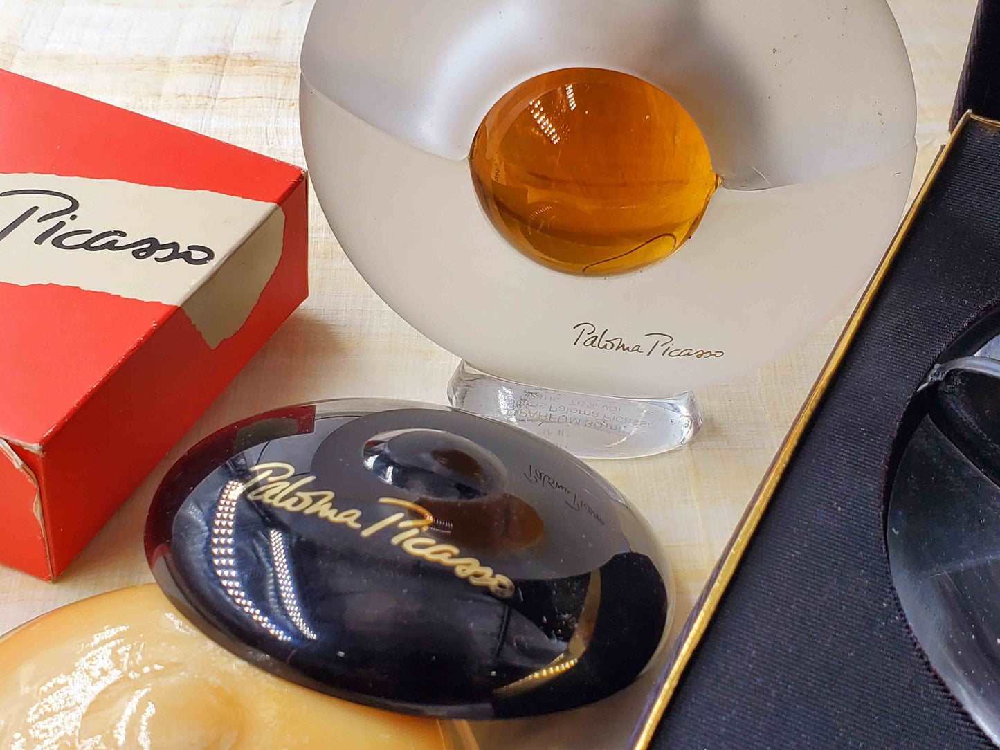 Paloma Picasso (Cosmair) Pure Parfum for women 30 ml 1 oz + Savon Gift, Vintage, Rare, As Pic