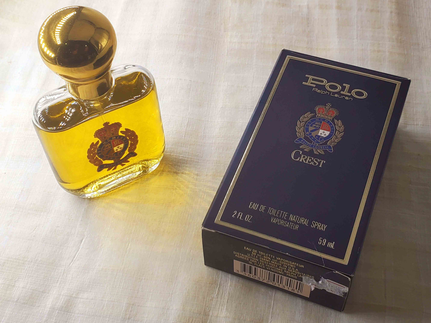 Ralph Lauren Polo Crest (Cosmair) Men’s EDT Spray 118 ml 4 oz OR 59 ml 2 oz, Vintage, Rare