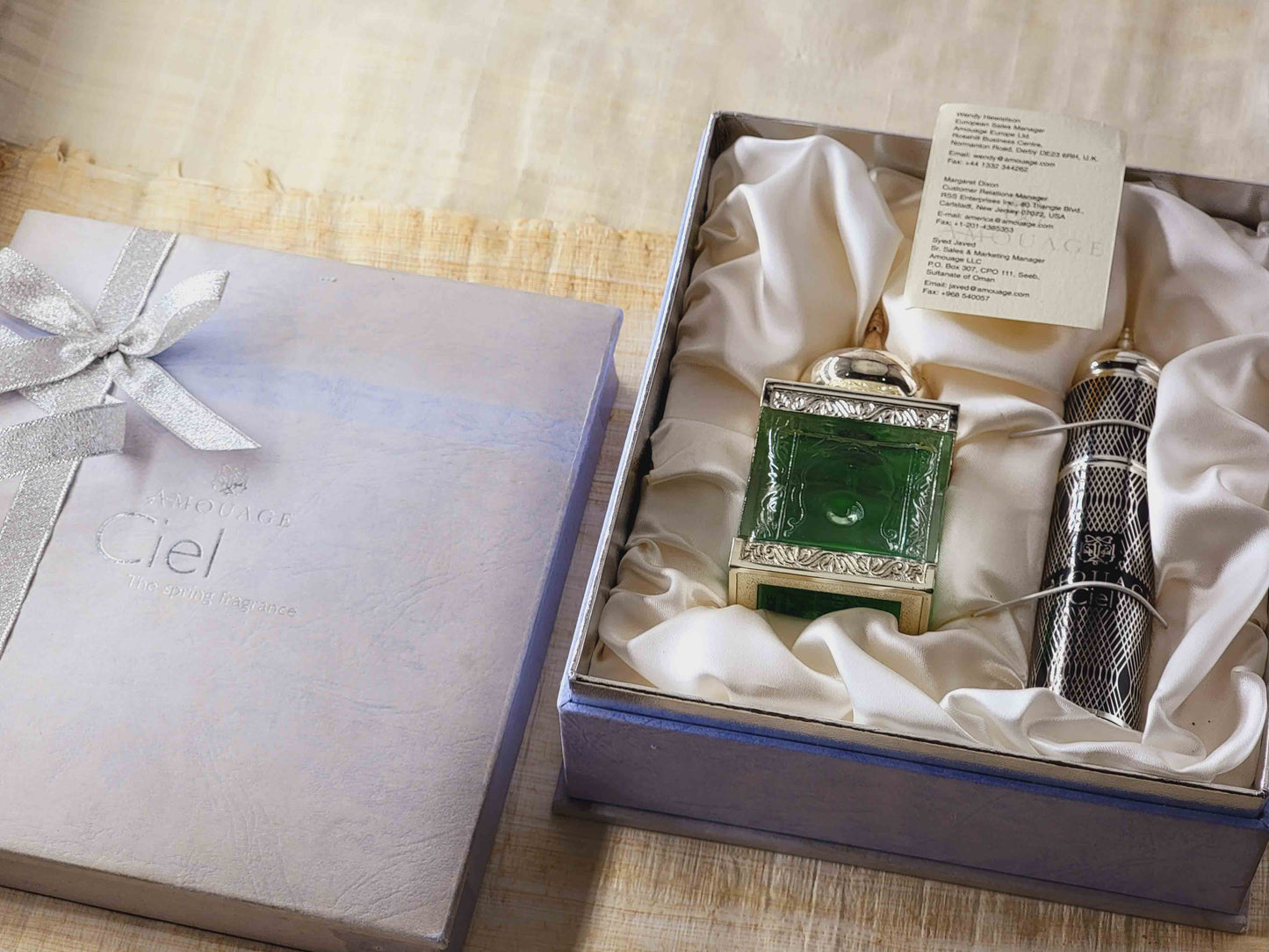 Amouage Ciel Pour femme Set 50 ml 1.7 oz + 10 ml, Vintage, Rare, Same Photos