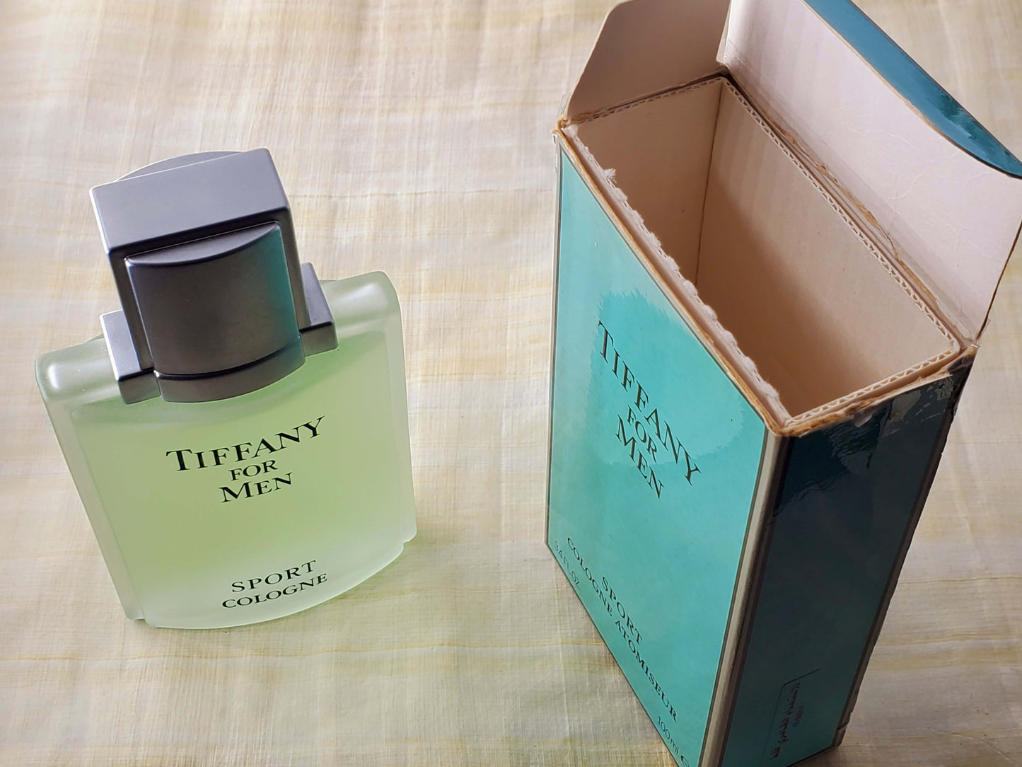 Tiffany for Men Sport EDT Spray 100 ml 3.4 oz, Vintage, Slightly damaged box