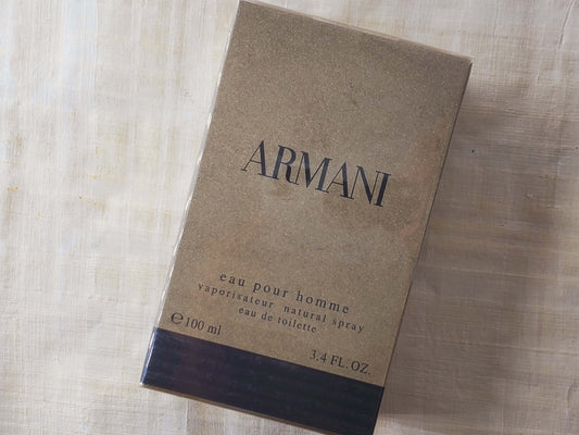 Armani Eau Pour Homme Giorgio Armani for men EDT Spray 100 ml 3.4 oz OR 50 ml 1.7 oz, Rare, Vintage