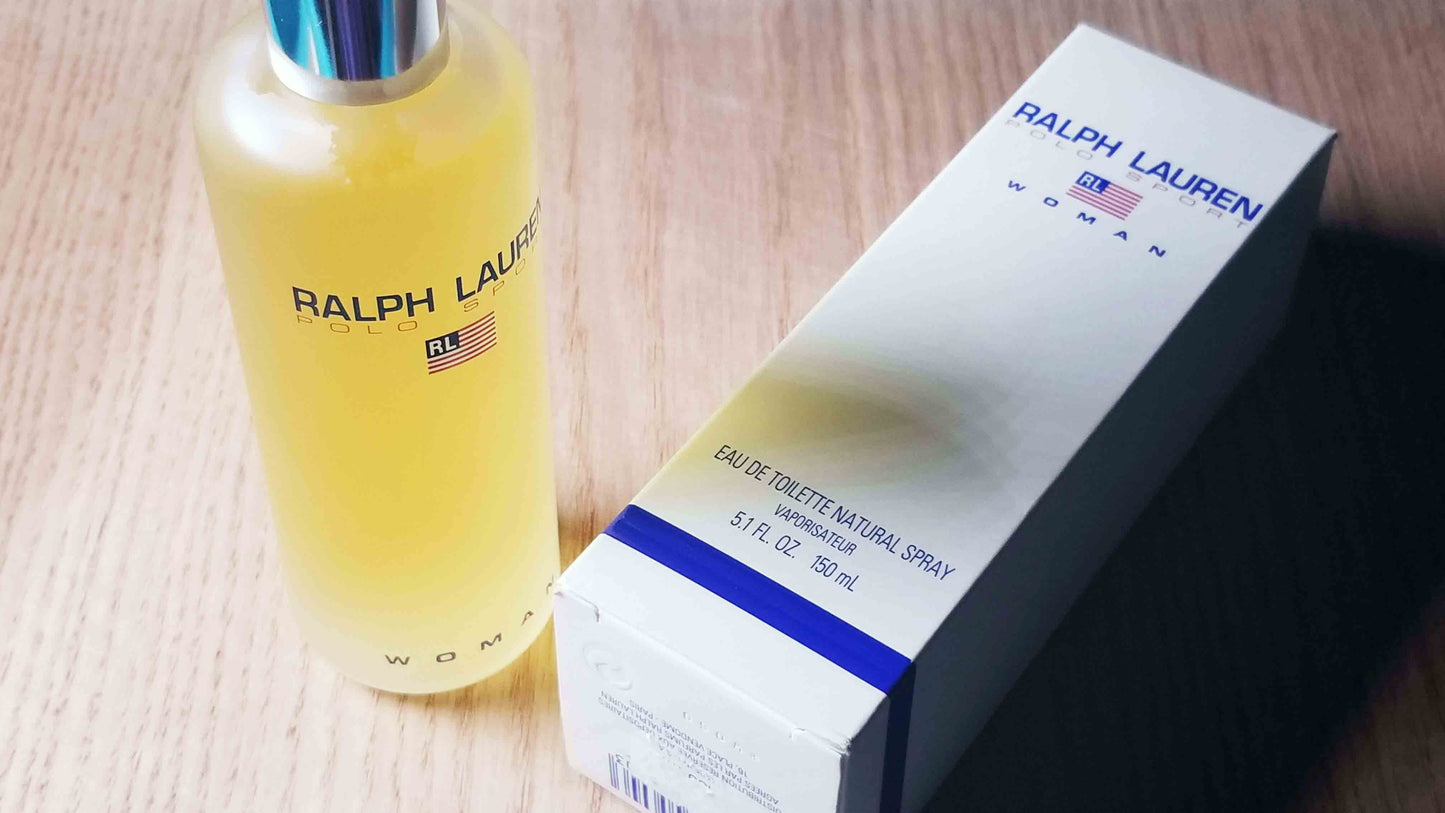 Polo Sport Woman Ralph Lauren (Cosmair) EDT Spray 150 ml 5 oz Or 100 ml 3.4 oz, Vintage, Rare