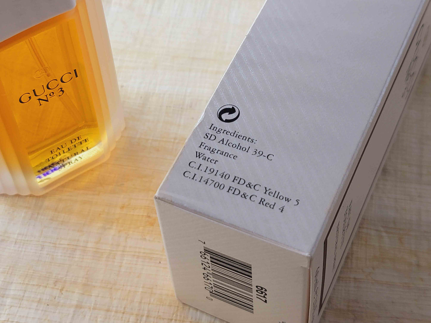 Gucci N.3 Gucci EDT Spray 120 ml 4 oz OR 100 ml 3.4 oz OR 60 ml 2 oz, Vintage, rare