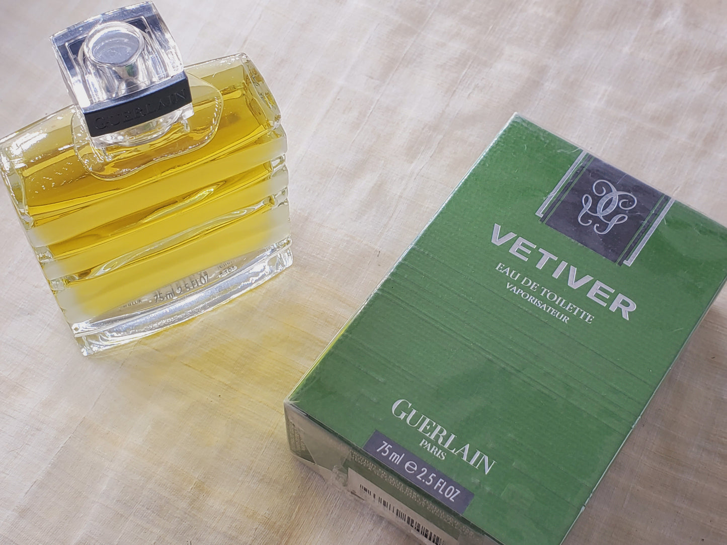Guerlain Vetiver for men EDT Spray 75 ml 2.5 oz, Vintage 2000's Version, Sealed