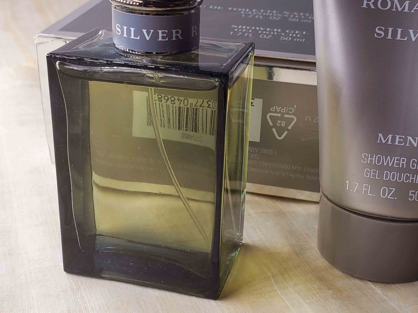 Romance Silver Ralph Lauren for men EDT Spray 50 ml 1.7 oz + Shower Gel 50 ml, Vintage, Rare, SET