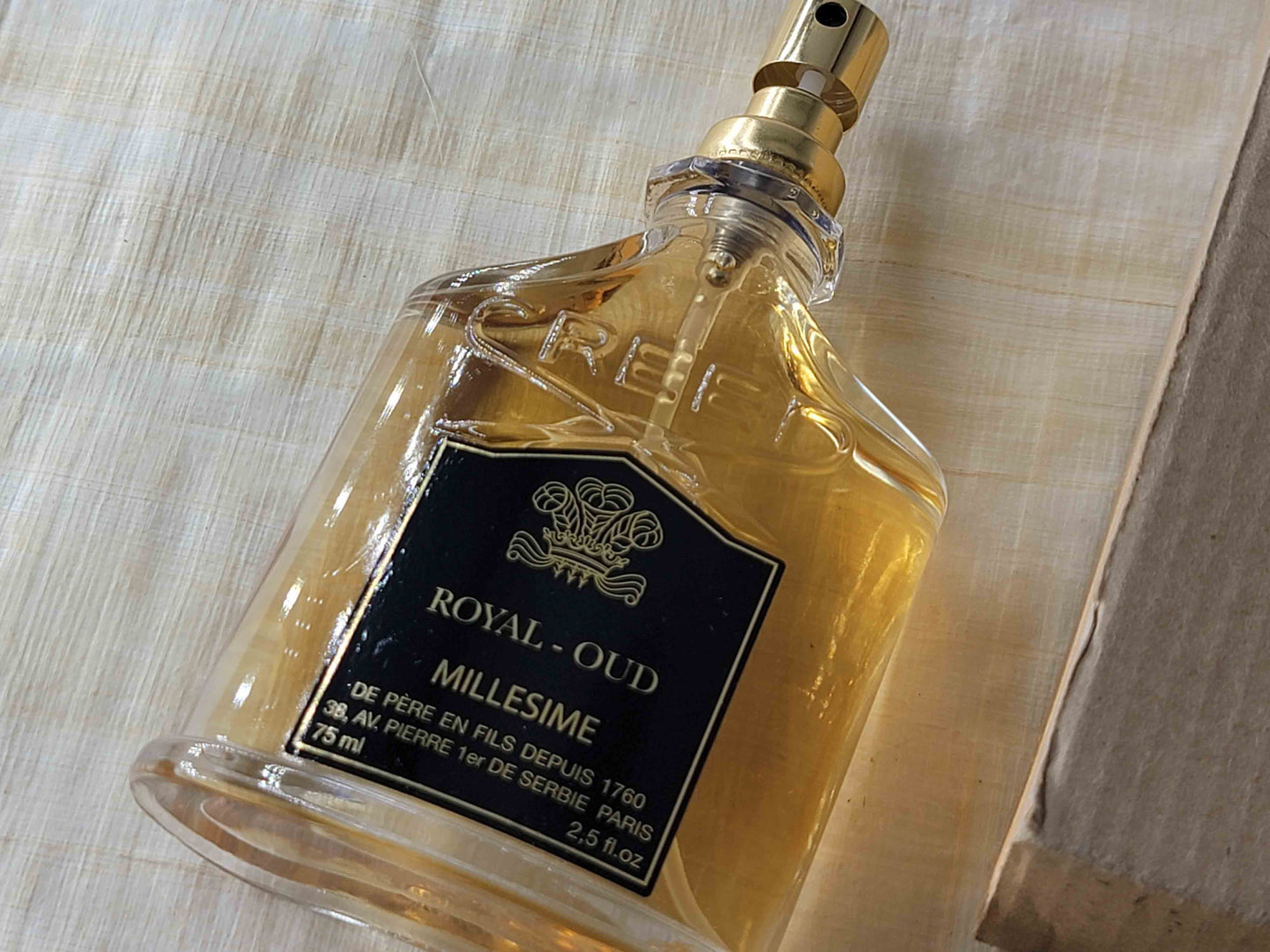 Royal Oud Creed Unisex EDP Spray (2011) Batch 11T01 First Edition 75 ml 2.5 oz, Rare, Vintage, TESTER