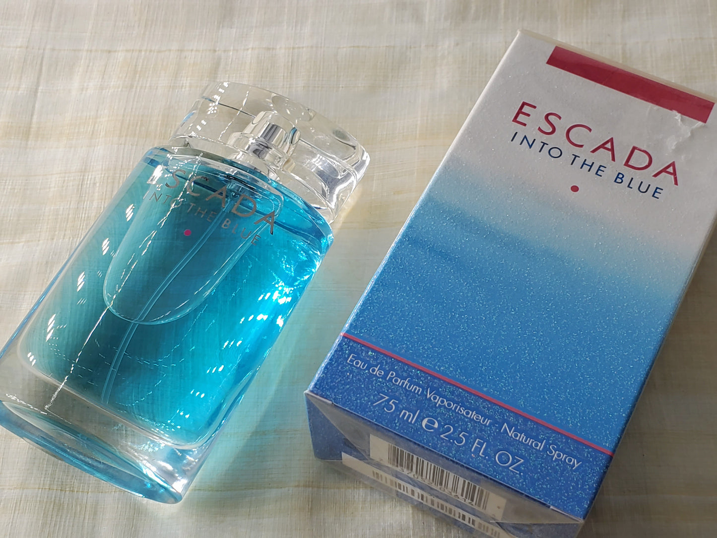 Escada Into the Blue for women EDP Spray 75 ml 2.5 oz OR 50 ml 1.7 oz, Vintage, Rare, Sealed