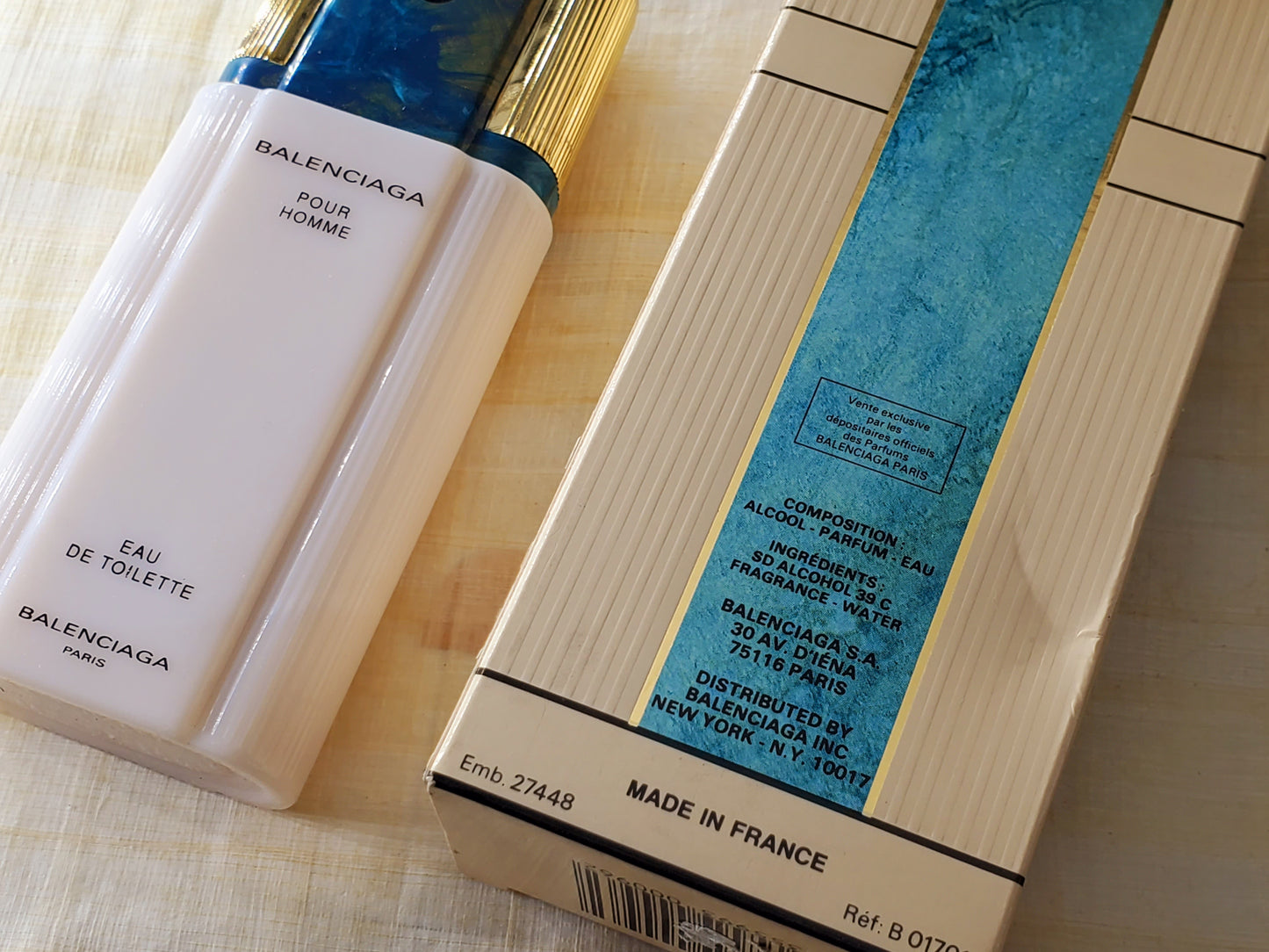 Balenciaga Pour Homme EDT Spray 100 ml 3.4 oz OR 50 ml 1.7 oz OR 30 ml 1 oz, Vintage, Rare