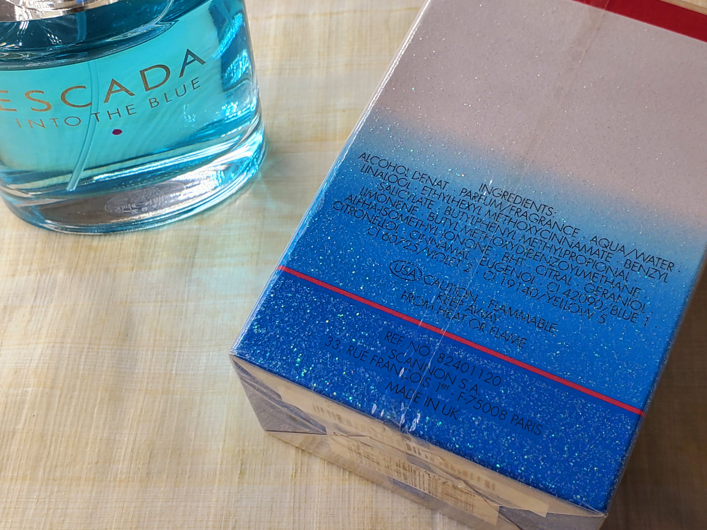 Escada Into the Blue for women EDP Spray 75 ml 2.5 oz OR 50 ml 1.7 oz, Vintage, Rare, Sealed
