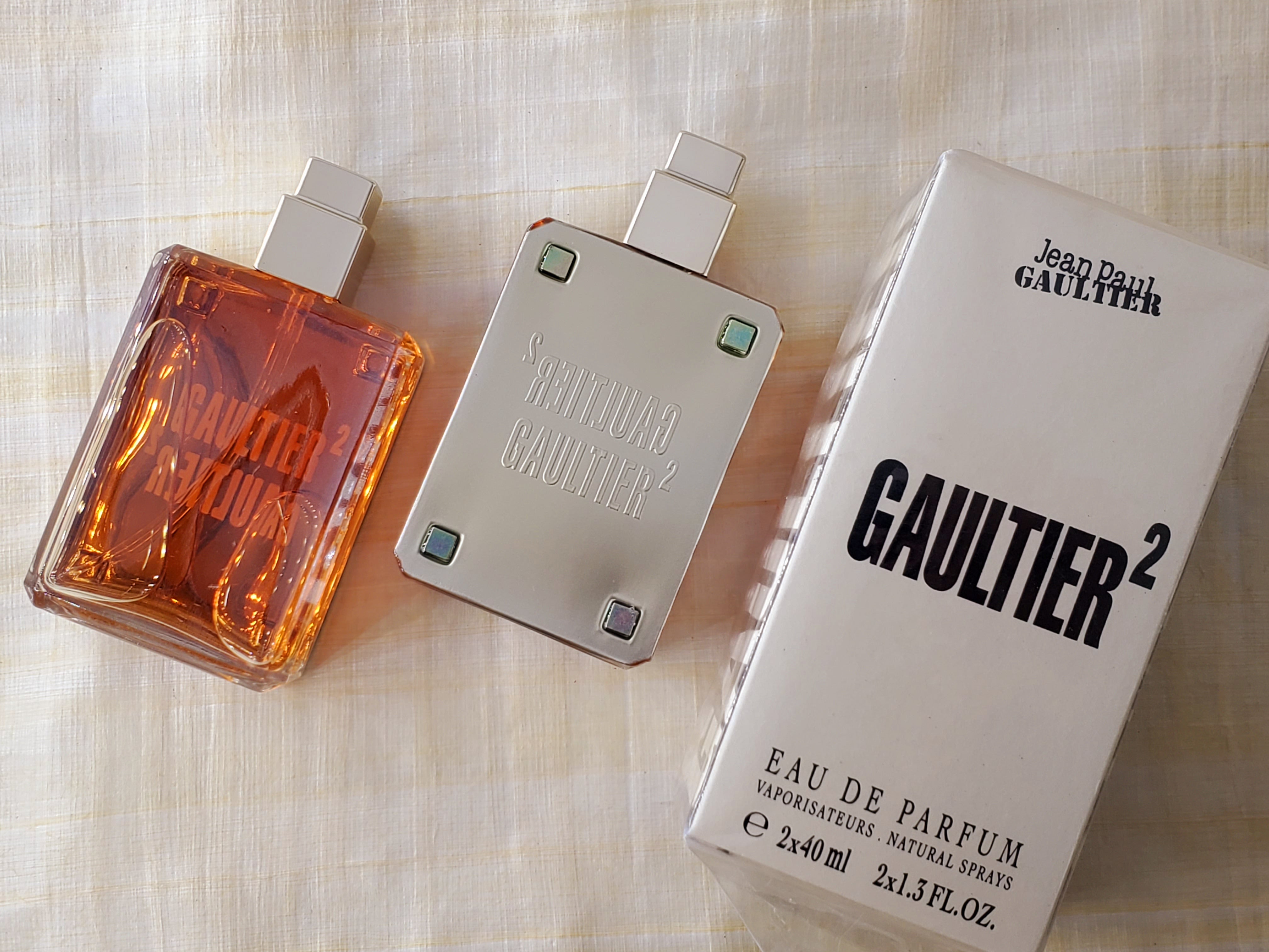 Gaultier 2 Jean Paul Gaultier Unisex EDP Spray 2X40 ml 2X1.3 oz, Vinta