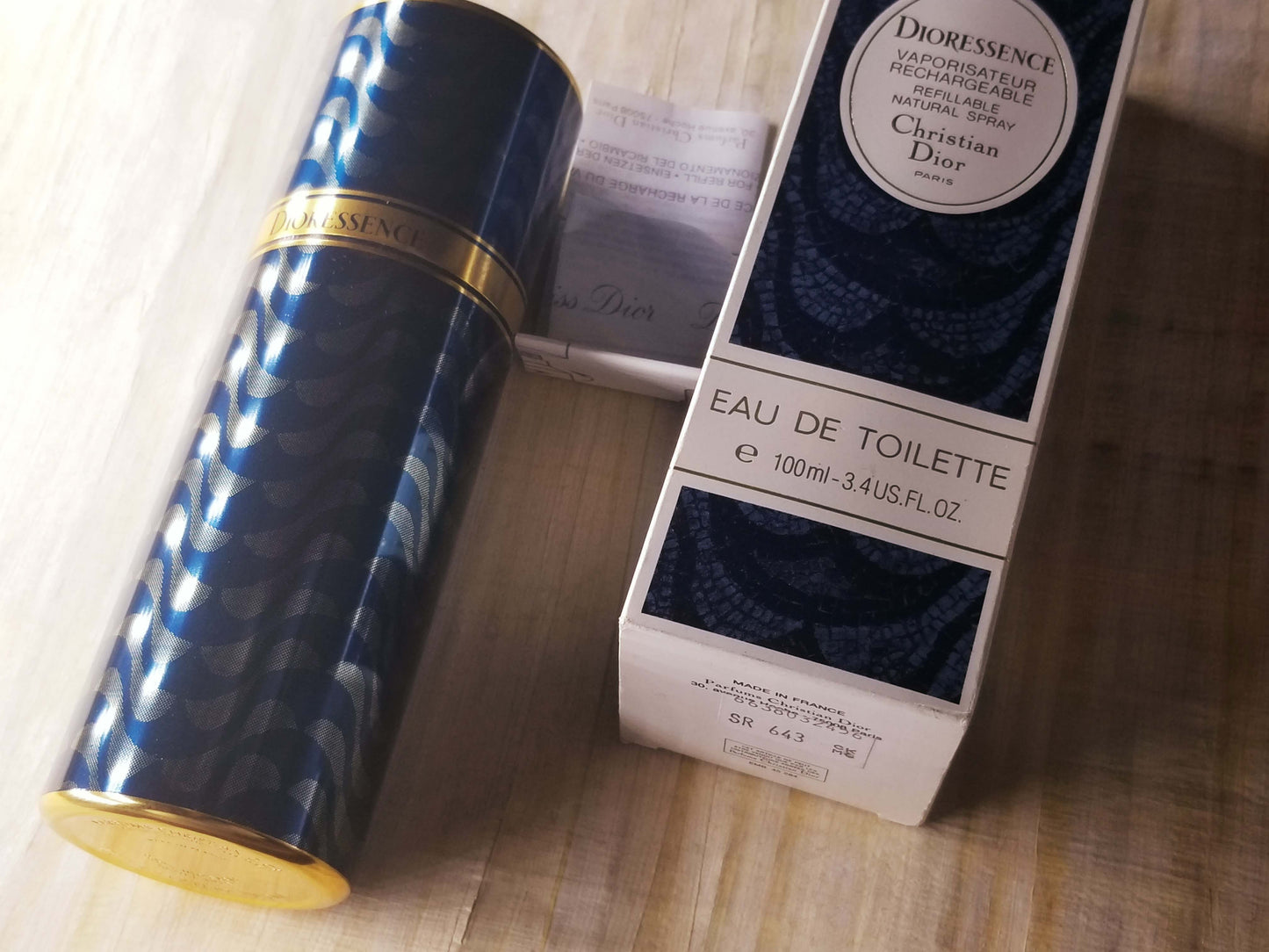 Dioressence Christian Dior Paris Rechargeable EDT Spray 100 ml 3.4 oz, Vintage, Rare