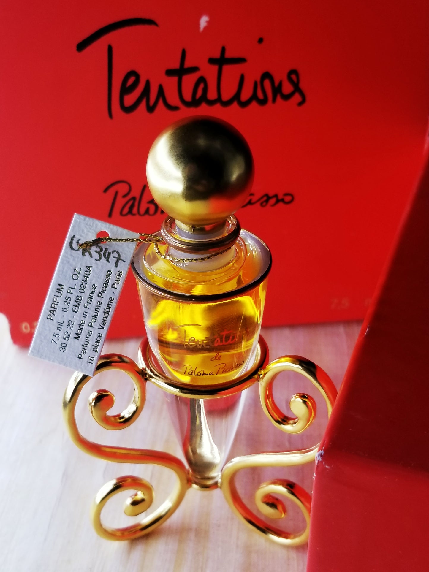 Paloma Picasso (Cosmair) Pure Parfum for women 7.5 ml 0.25 oz, Vintage, Rare
