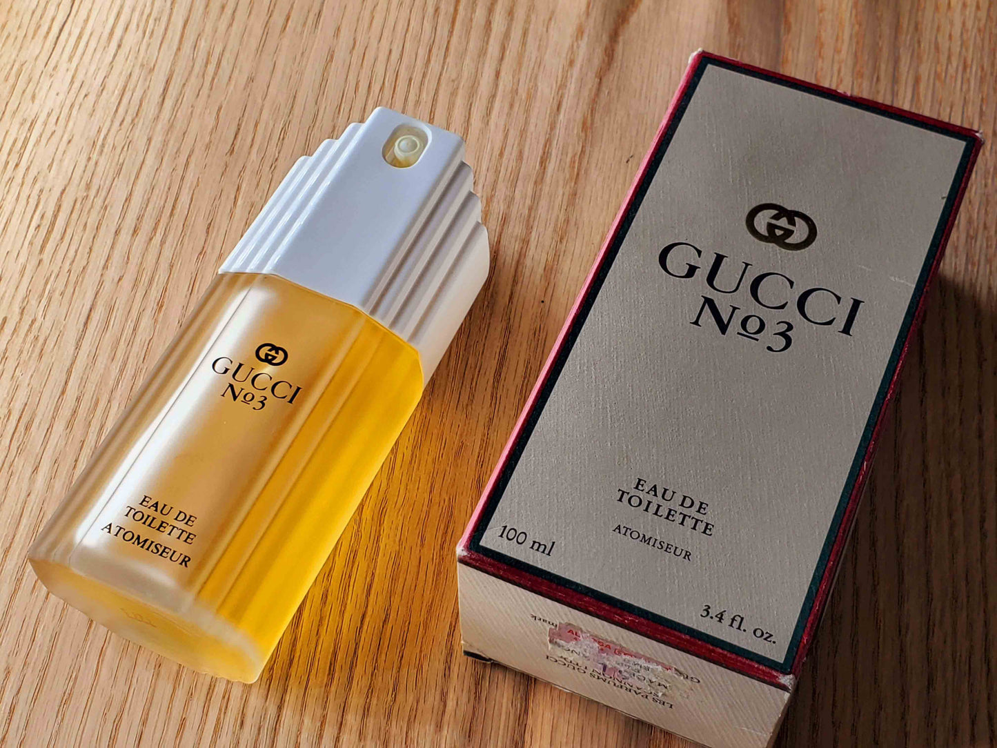 Gucci N.3 Gucci EDT Spray 120 ml 4 oz OR 100 ml 3.4 oz OR 60 ml 2 oz, Vintage, rare