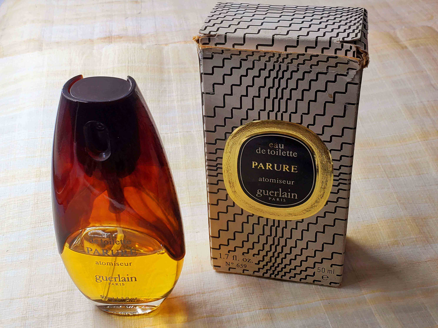 Parure 1974 Guerlain for women EDT Spray 2x 50 ml 1.7 oz (Same Photos) Vintage, Rare