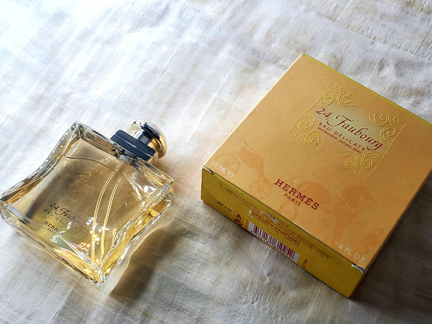 24 Faubourg Eau Delicate Hermes for women EDT Spray 100 ml 3.4 oz Or 50 ml 1.7 oz, Vintage, Rare, Sealed