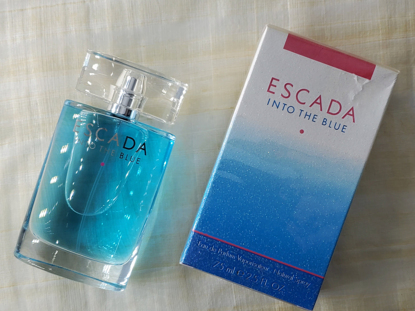 Escada Into the Blue for women EDP Spray 75 ml 2.5 oz OR 50 ml 1.7 oz, Vintage, Rare, Sealed
