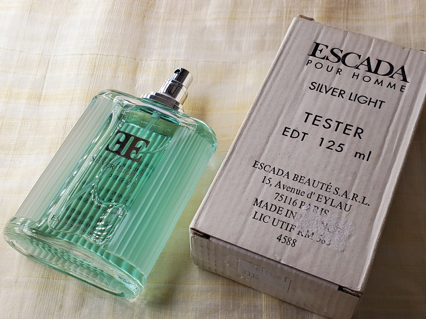 Escada pour Homme Light Silver Edition for men EDT TESTER Spray 125 ml 4.2 oz, Vintage, Rare