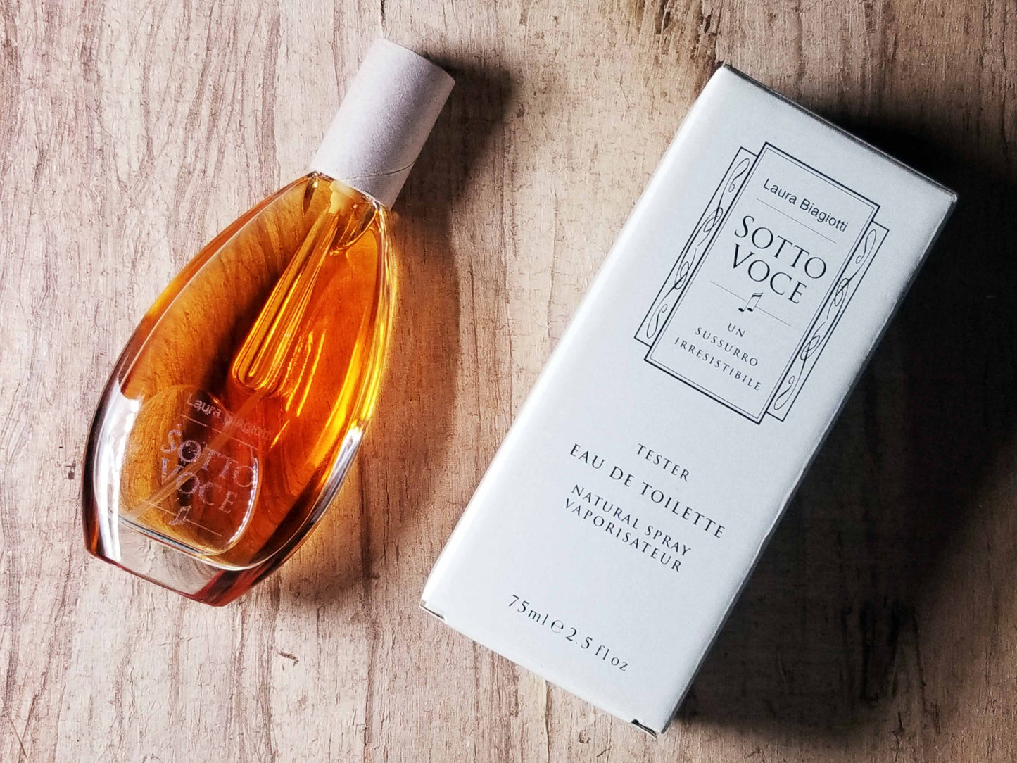 Sotto Voce by Laura Biagiotti EDT Spray 75 ml 2.5 oz, Vintage Eurocos, Rare