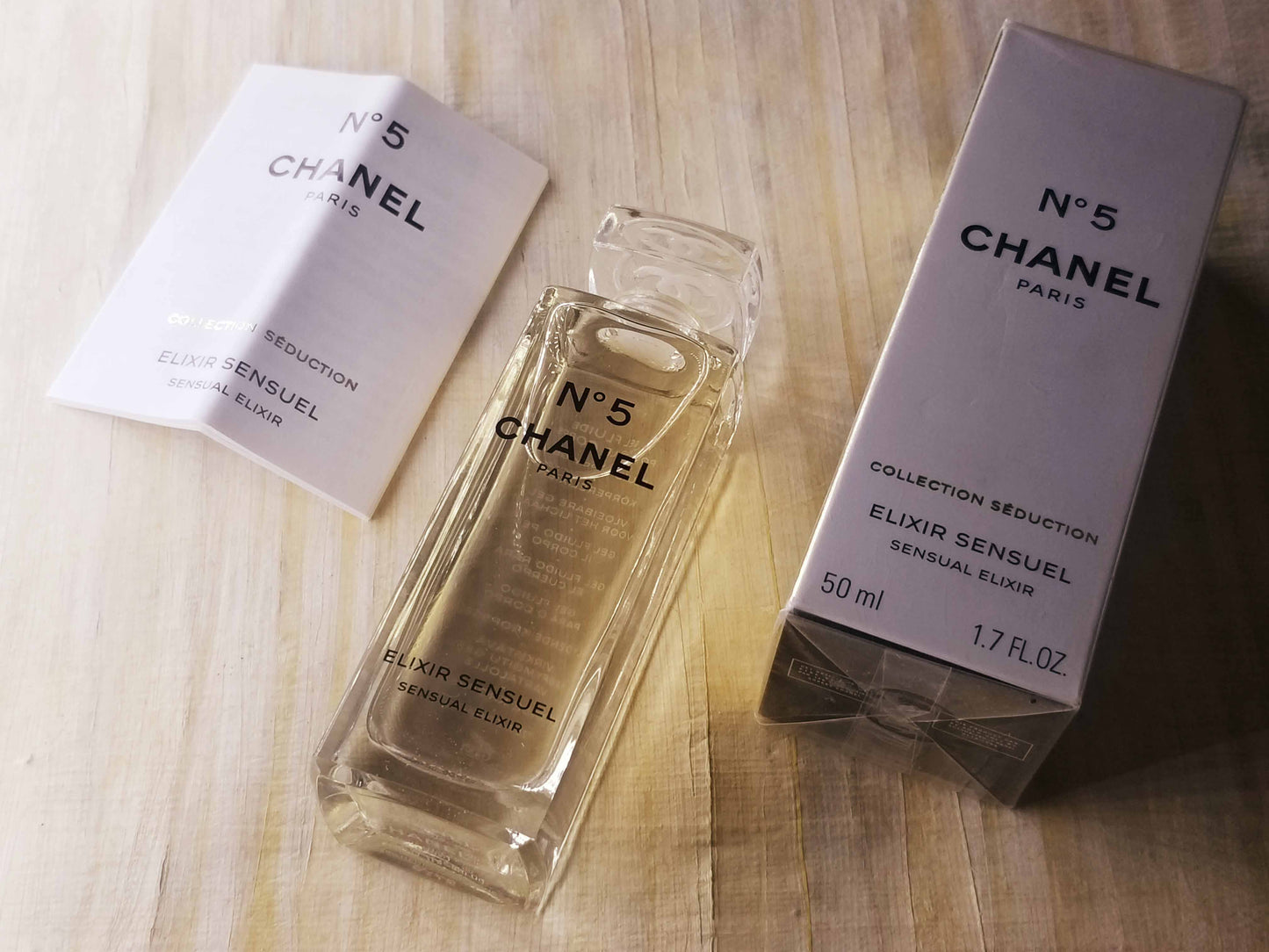 Chanel N5 Elixir Sensuel for women Fluid Body Gel 50 ml 1.7 oz, Vintage, Rare, Sealed