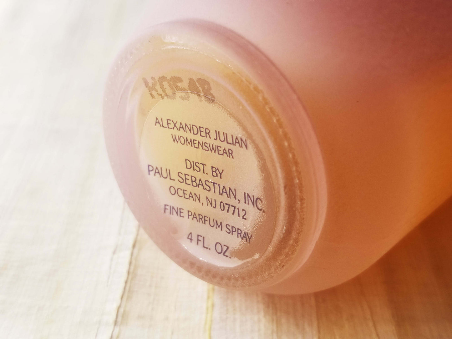 Alexander Julian Womenswear for women Fine Parfume Spray 120 ml 4 oz, Vintage, Rare