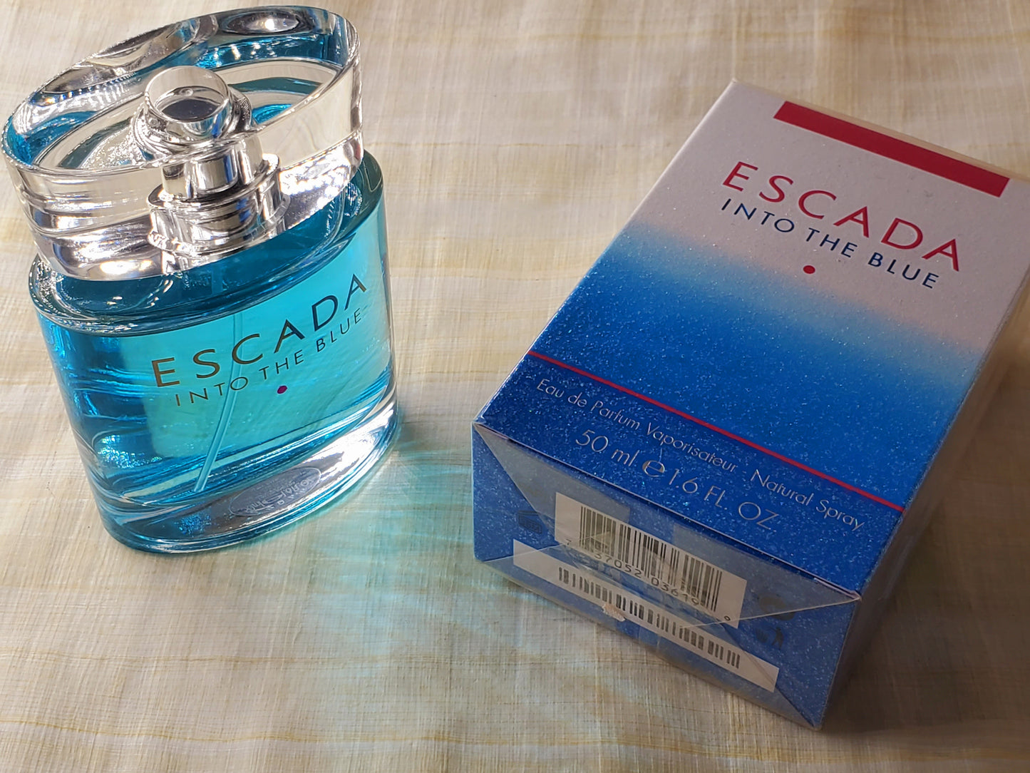 Escada Into the Blue for women EDP Spray 75 ml 2.5 oz OR 50 ml 1.7 oz, Vintage, Rare, Sealed