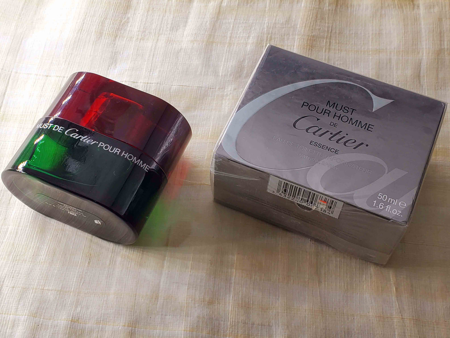 Must Cartier Pour Homme Essence Cartier for men EDT Spray 100 ml 3.4 oz OR 50 ml 1.7 oz, Rare, Vintage
