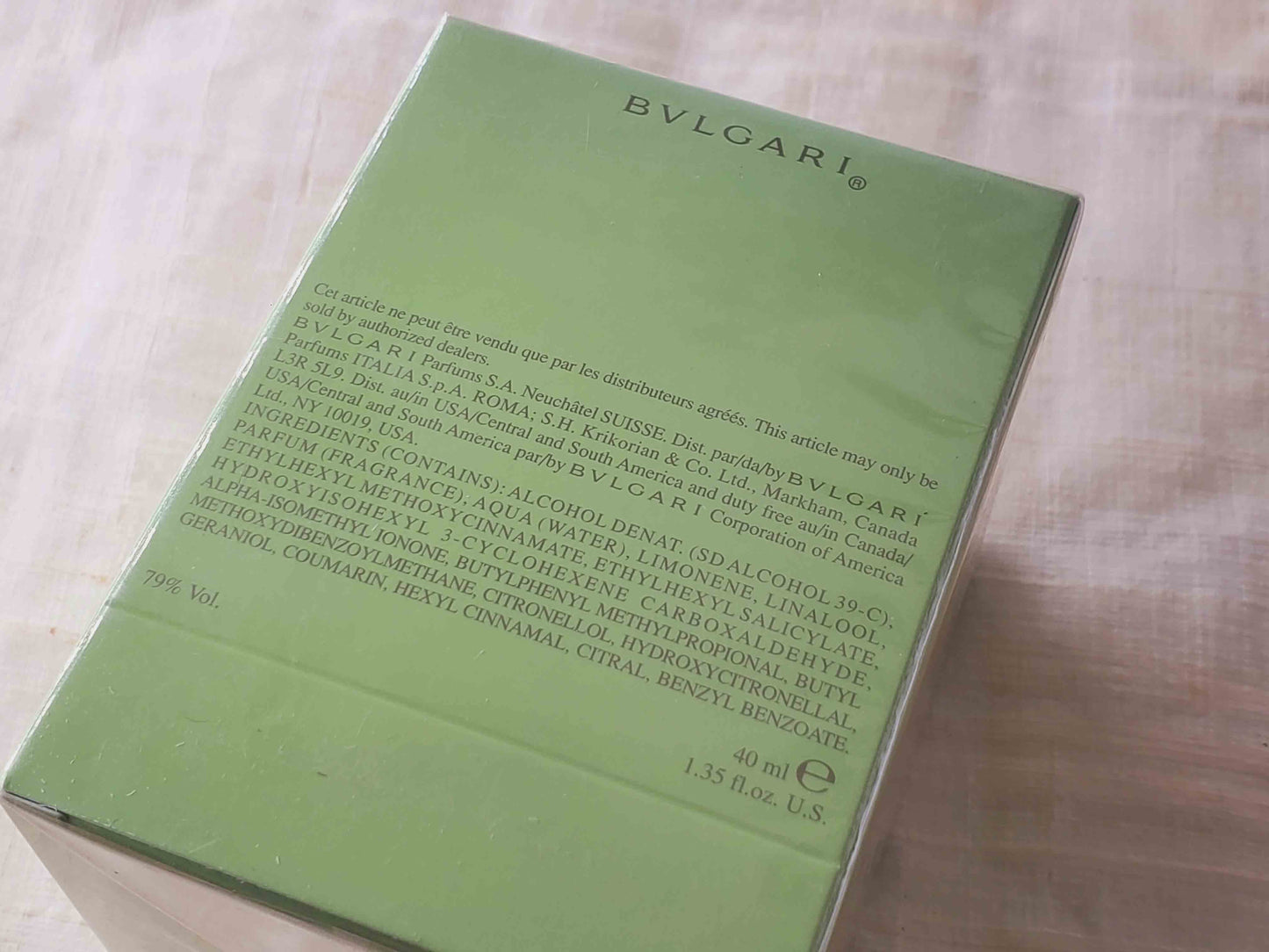 Omnia Green Jade Bvlgari for women EDT Spray 65 ml 2.2 oz OR 40 ml 1.35 oz, Vintage, Rare, Sealed