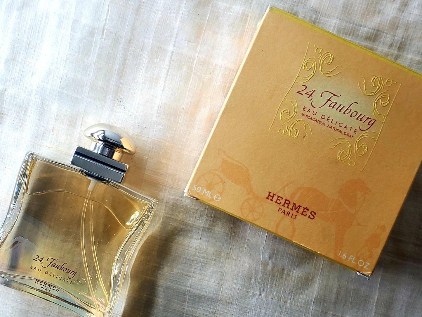 24 Faubourg Eau Delicate Hermes for women EDT Spray 100 ml 3.4 oz Or 50 ml 1.7 oz, Vintage, Rare, Sealed